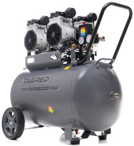 Kompresor bezolejowy dwutłokowy, sprężarka 100L TAGRED 3000W R4 4 tłoki w układzie rzędowym 10 BAR