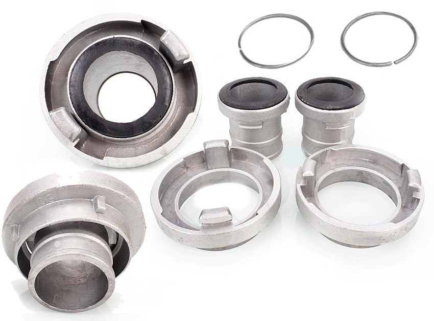 Rýchlospojka 2'' 52mm pre požiarne hadice, sada obsahuje 2 spojky