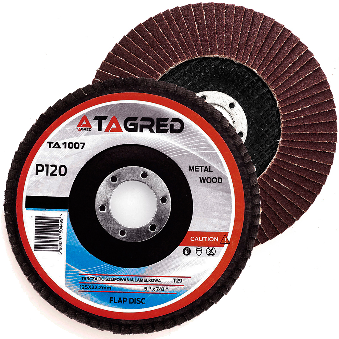 Lamelový brusný kotouč 125 mm/22,23 mm, zrnitost P120 TA1007
