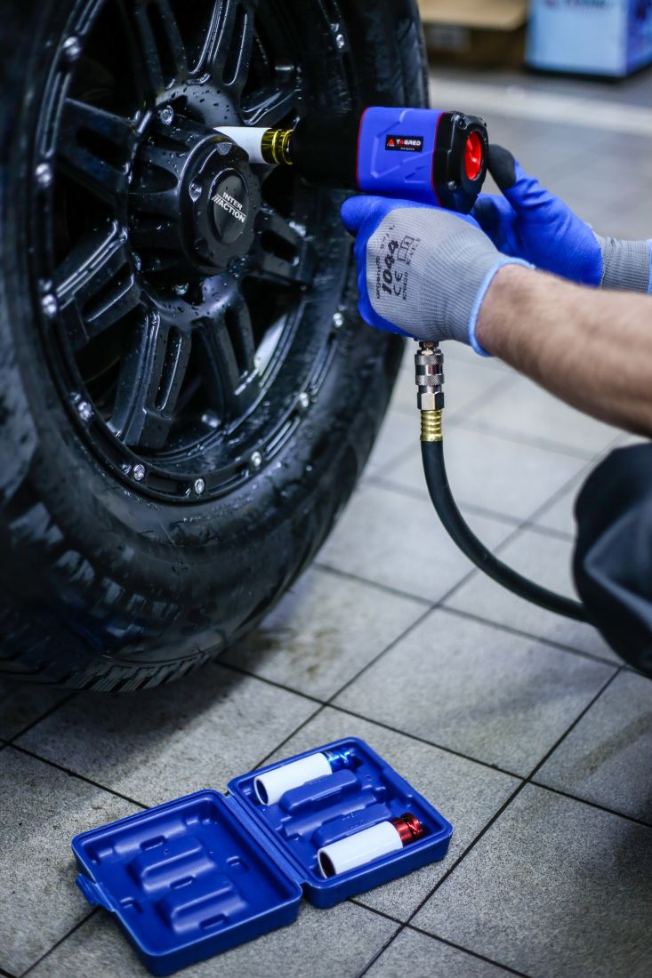 Sada nástrčných klíčů na hliníkové ráfky 17, 19, 21, 22 mm alu ráfků, rázové nástrčné klíče TA1254