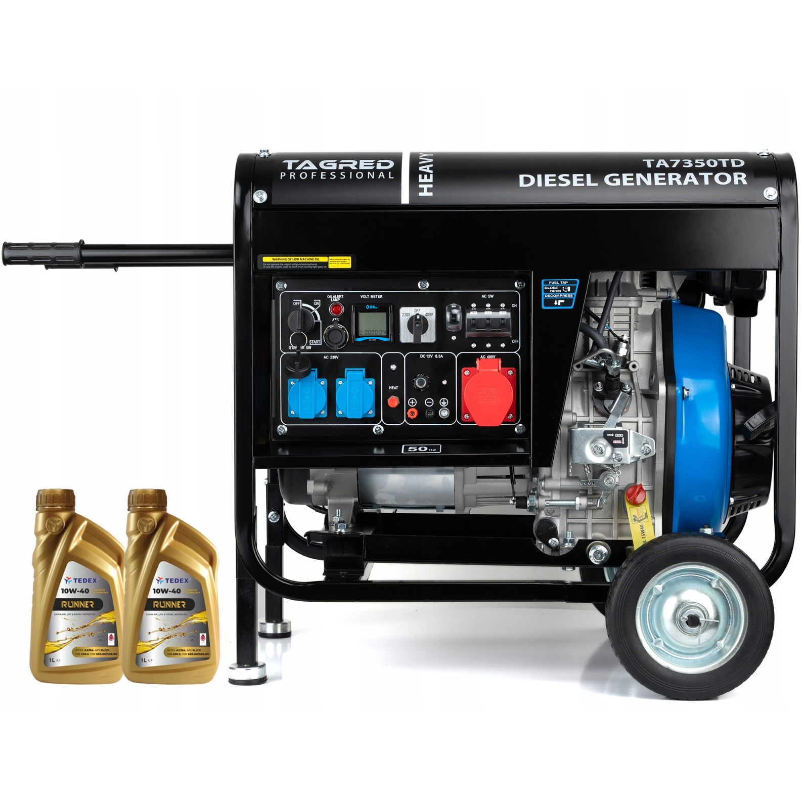 Elektrocentrála TAGRED s dieselovým motorem 7350W 230/400V 5000W AVR TA7350TD