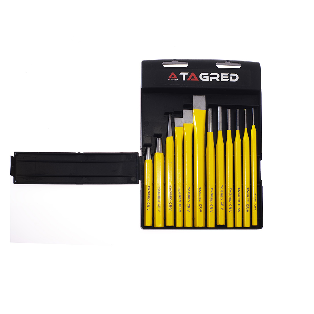 Sada průbojníků, sekáčů a důlčíků 12el. TA1068