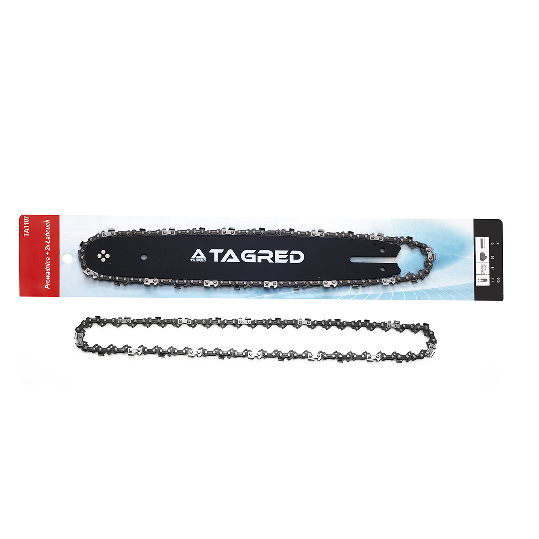 Lišta + 2x řetěz 35cm 14" / 50 / 3/8" / 1.3mm TA1107
