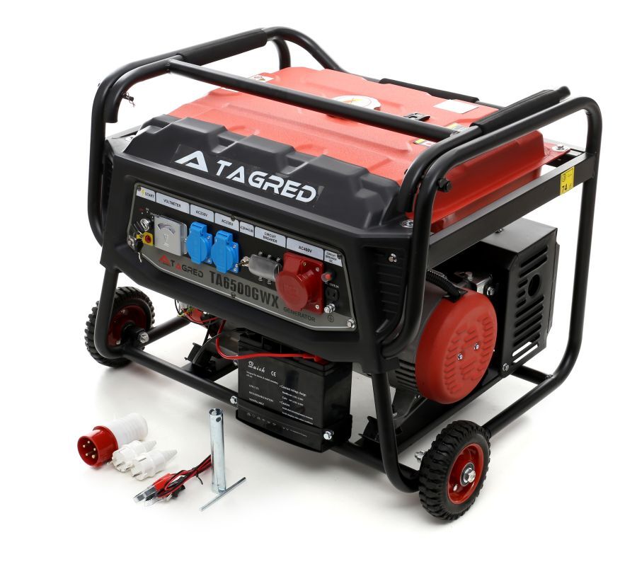 Agregat prądotwórczy z rozrusznikiem Tagred 5500W 3 fazowy AVR, olej Briggs & Stratton 