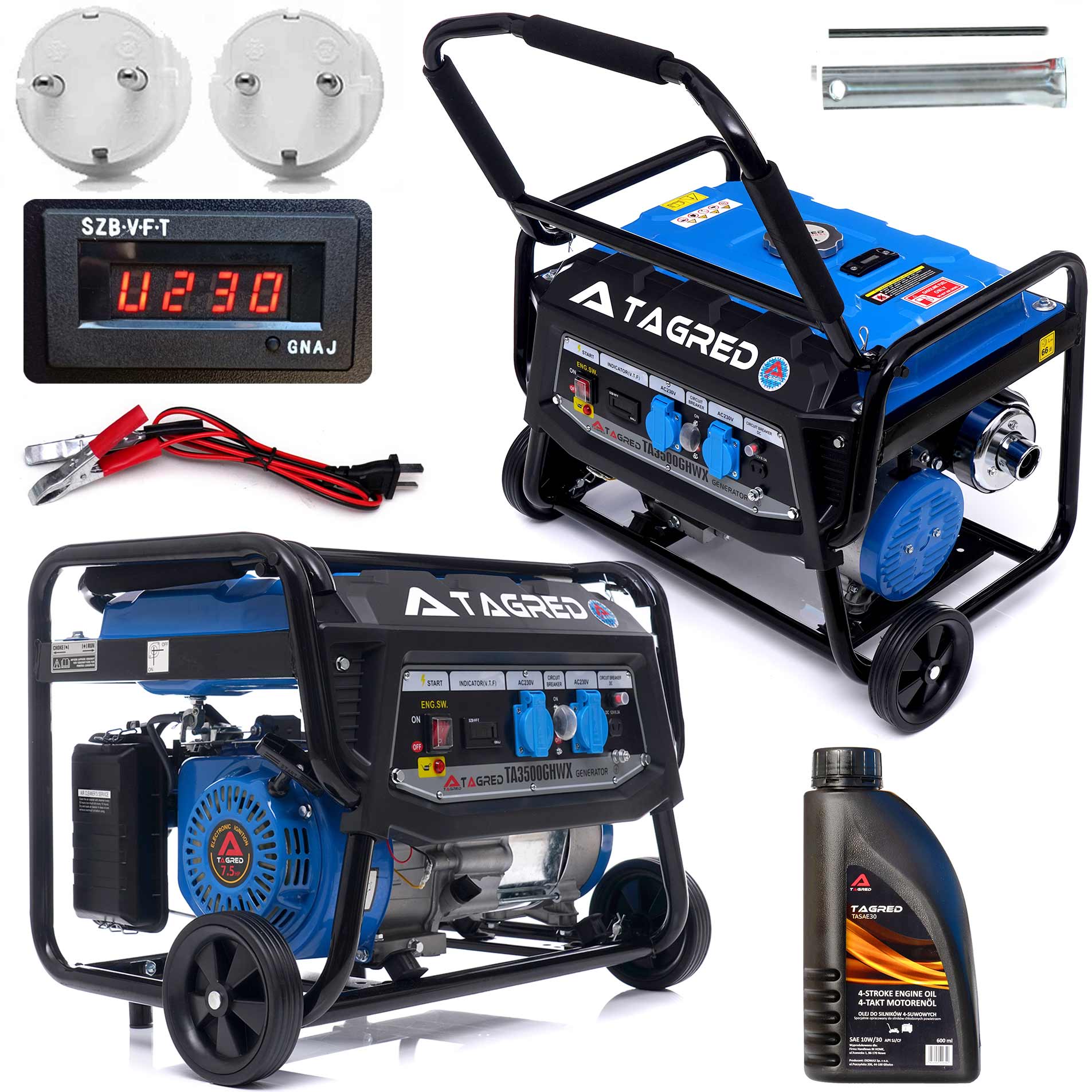 Elektrocentrála 3500W TAGRED AVR, mobilní TA3500GHWX