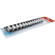 Nasadki spline 6-kątne na szynie zestaw nasadek 13 el., Cr-V - 3