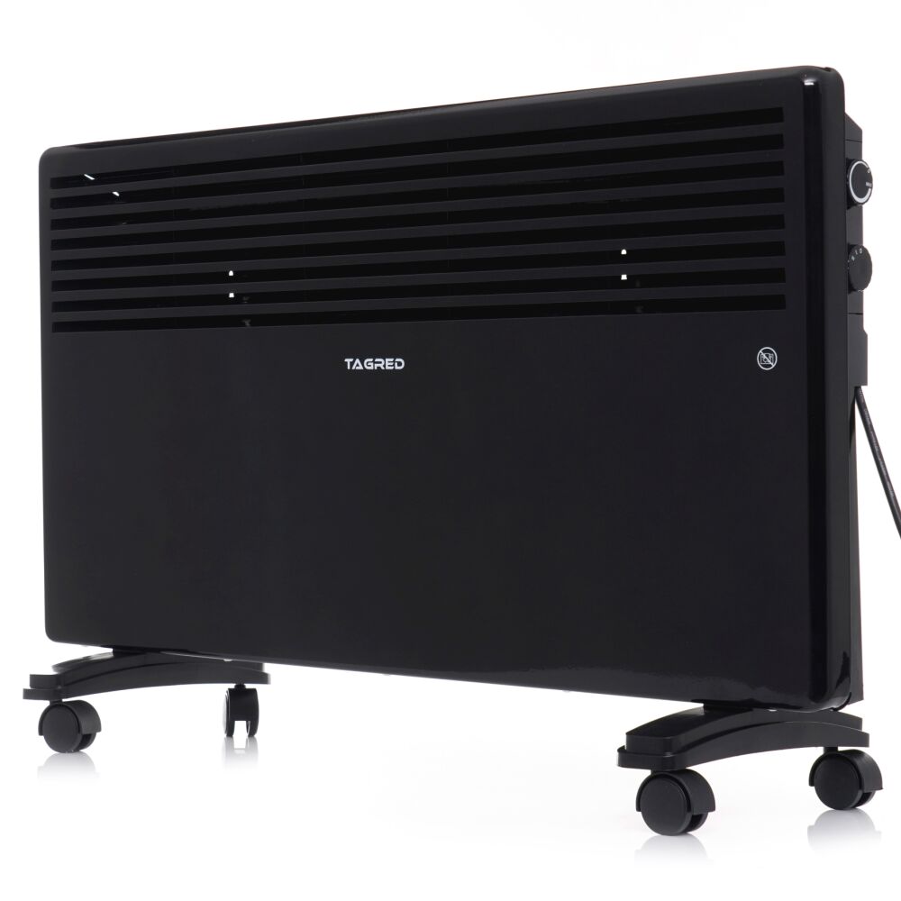 Grzejnik konwektorowy elektryczny 2000W, czarny