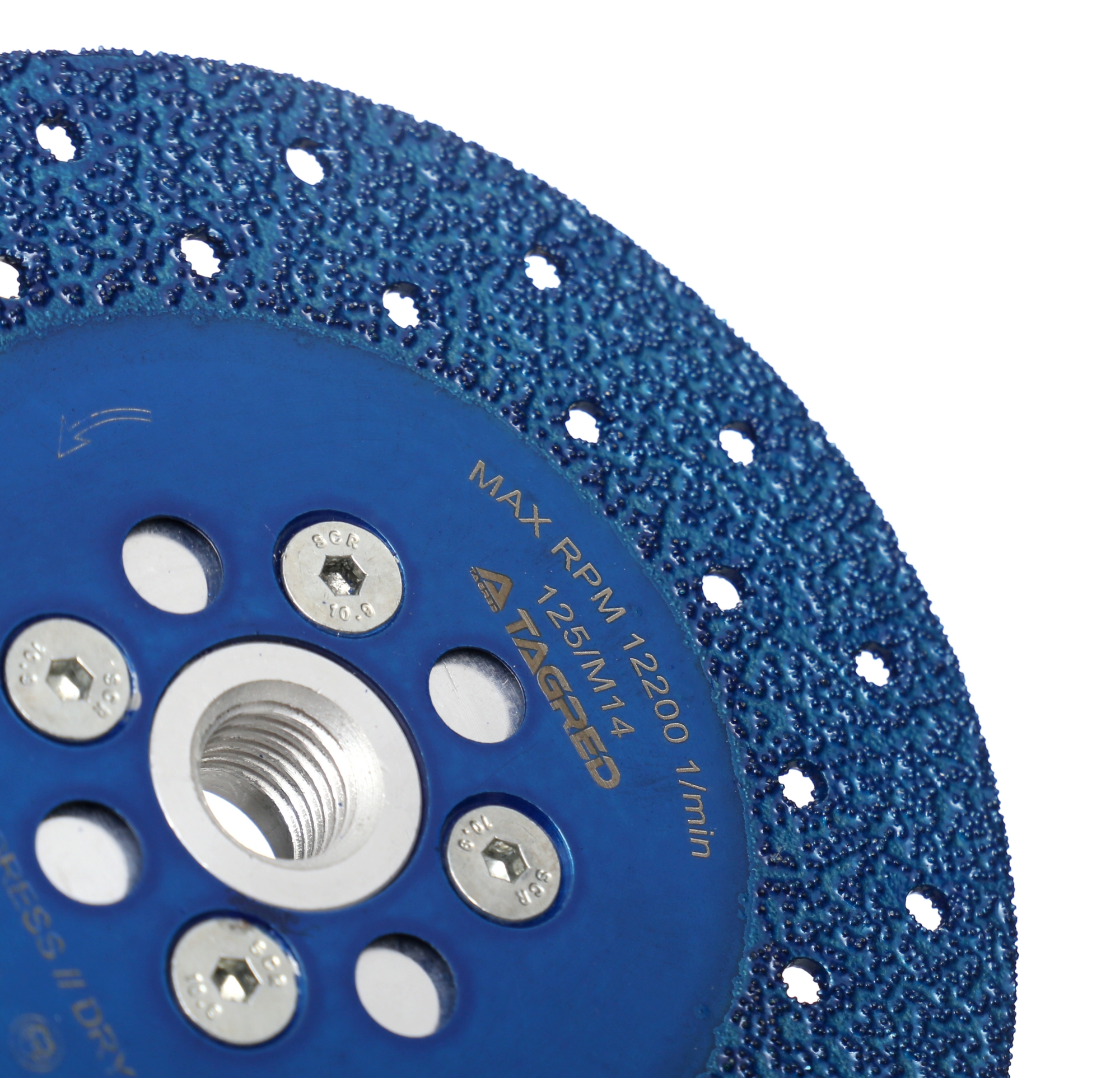 Diamantový kotouč 2v1 na řezání, broušení dlaždic, kamene, gresu keramiky 125 mm M14 TA1126