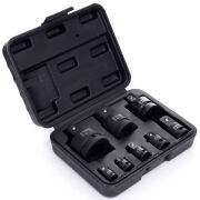 Redukcje udarowe, adaptery redukcyjne 1/2" 1/4" 3/8" 3/4" z kulką, adaptery, zestaw 8 szt.