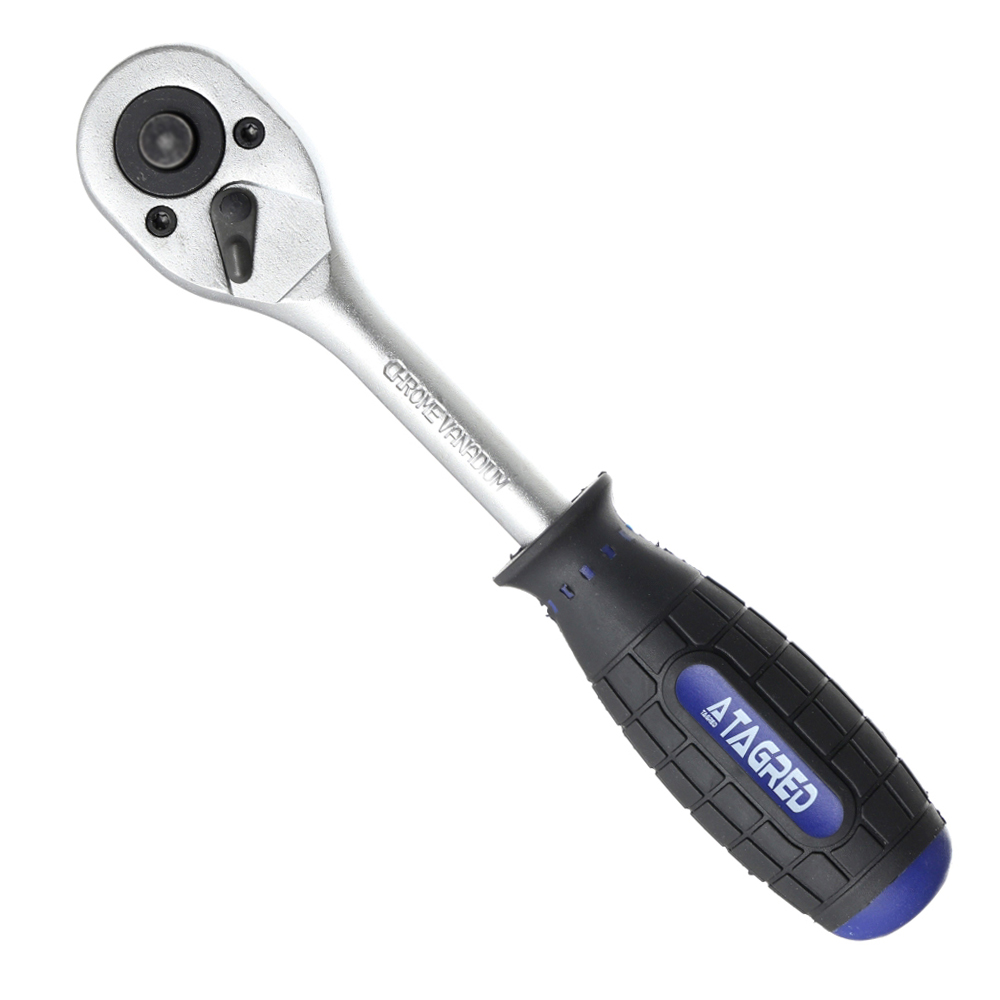 Prohnutá ráčna 3/8", ráčna, otočná rukojeť, nástrčný klíč CrV TA231