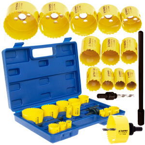 Кільцеві пилки БІ-МЕТАЛ по металу і дереву, 17 предметів.