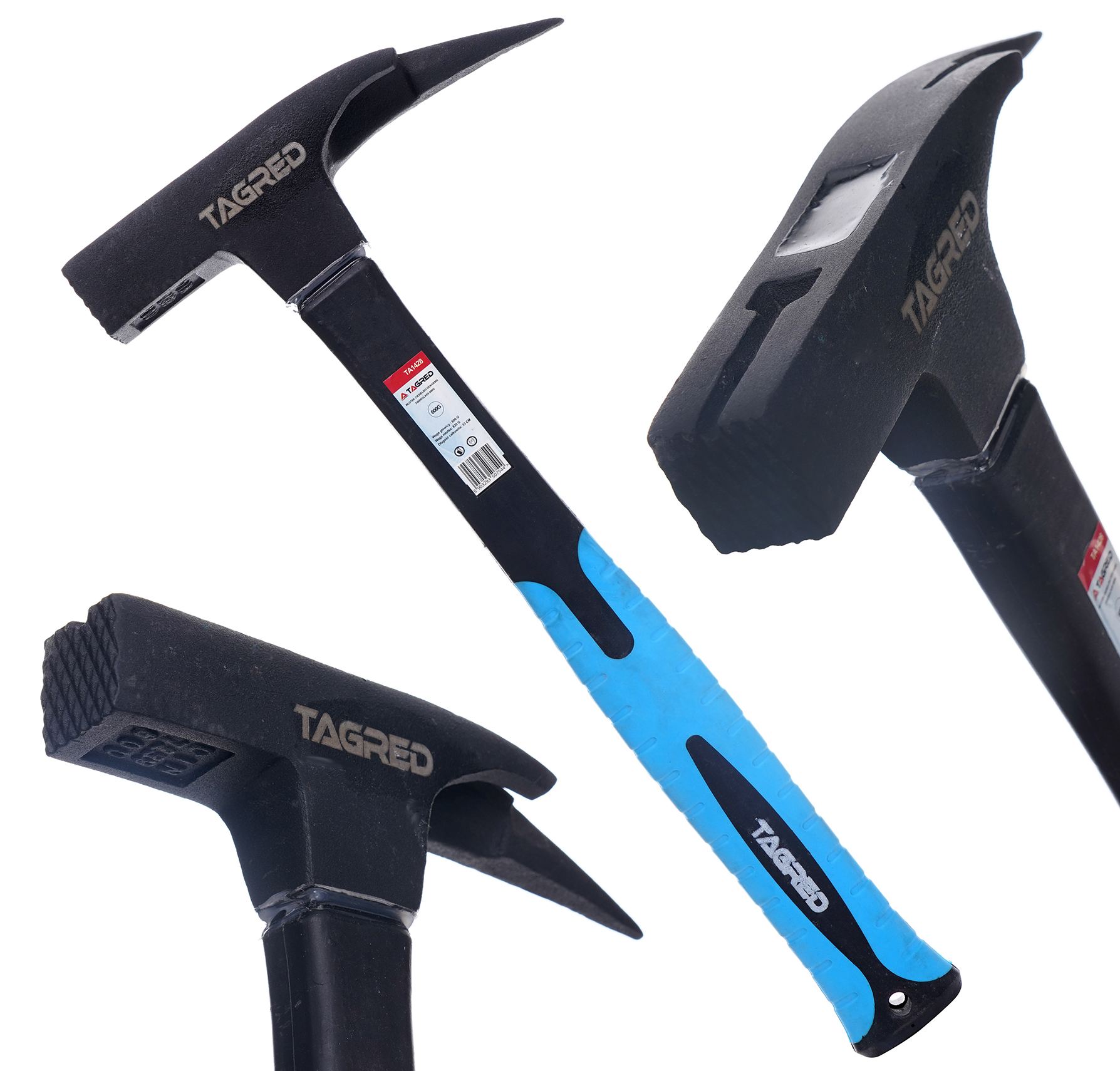 Tesařské kladivo, pokrývačské s rukojetí ze sklolaminátu Fiberglass 600g TA1428