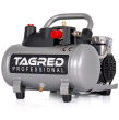 Kompresor bezolejowy dwutłokowy, sprężarka TAGRED Pro. 6L 1100W 230V - 4