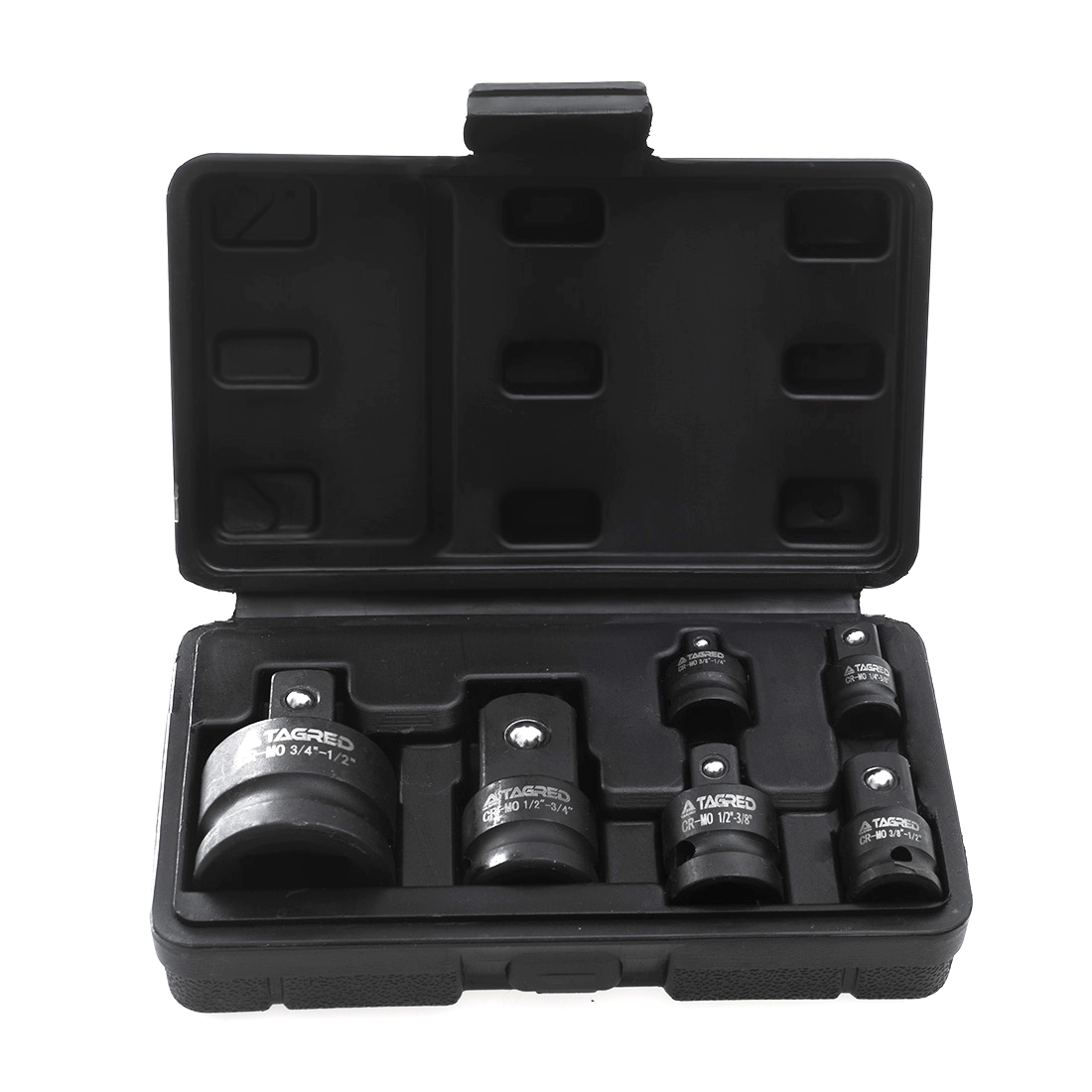 Redukce, redukční adaptéry CR-MO 1/2" 1/4" 3/8" 3/4", sada 6 ks TA1071