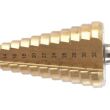Wiertło stopniowe stożkowe zestaw wierteł 4szt. w kasetce 4-32mm - 3