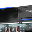 Meble garażowe, warsztatowe TAGRED TA1928 regał szafka do warsztatu garażu 260 cm akcesoria, LED, blat stal INOX 3D - 6