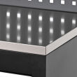 Meble garażowe, warsztatowe TAGRED TA1928 regał szafka do warsztatu garażu 260 cm akcesoria, LED, blat stal INOX 3D - 7