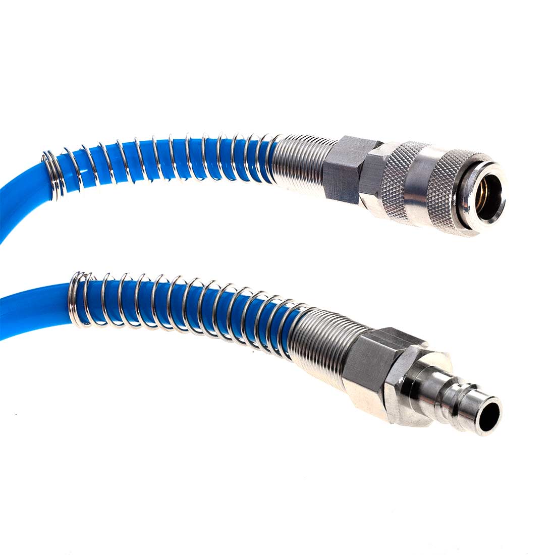 Pneumatická tlaková spirálová hadice ke kompresoru 5x8mm 10m PE TA110