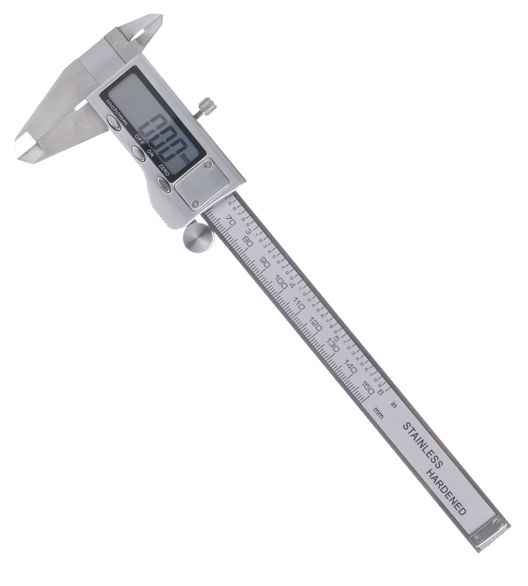 Elektronické posuvné měřítko z nerezové oceli, LCD displej 0-150 mm + Pouzdro TA4100