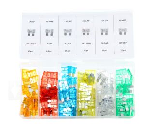 Комплект автомобільних запобіжників 120 шт 5-30АМП.