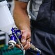 Pistolet lakierniczy do lakierowania HVLP z reduktorem, odwadniaczem, dysze - 5