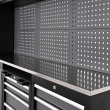 Meble garażowe, warsztatowe TAGRED TA198 regał 260cm szafka do warsztatu garażu, blat INOX 3D - 3
