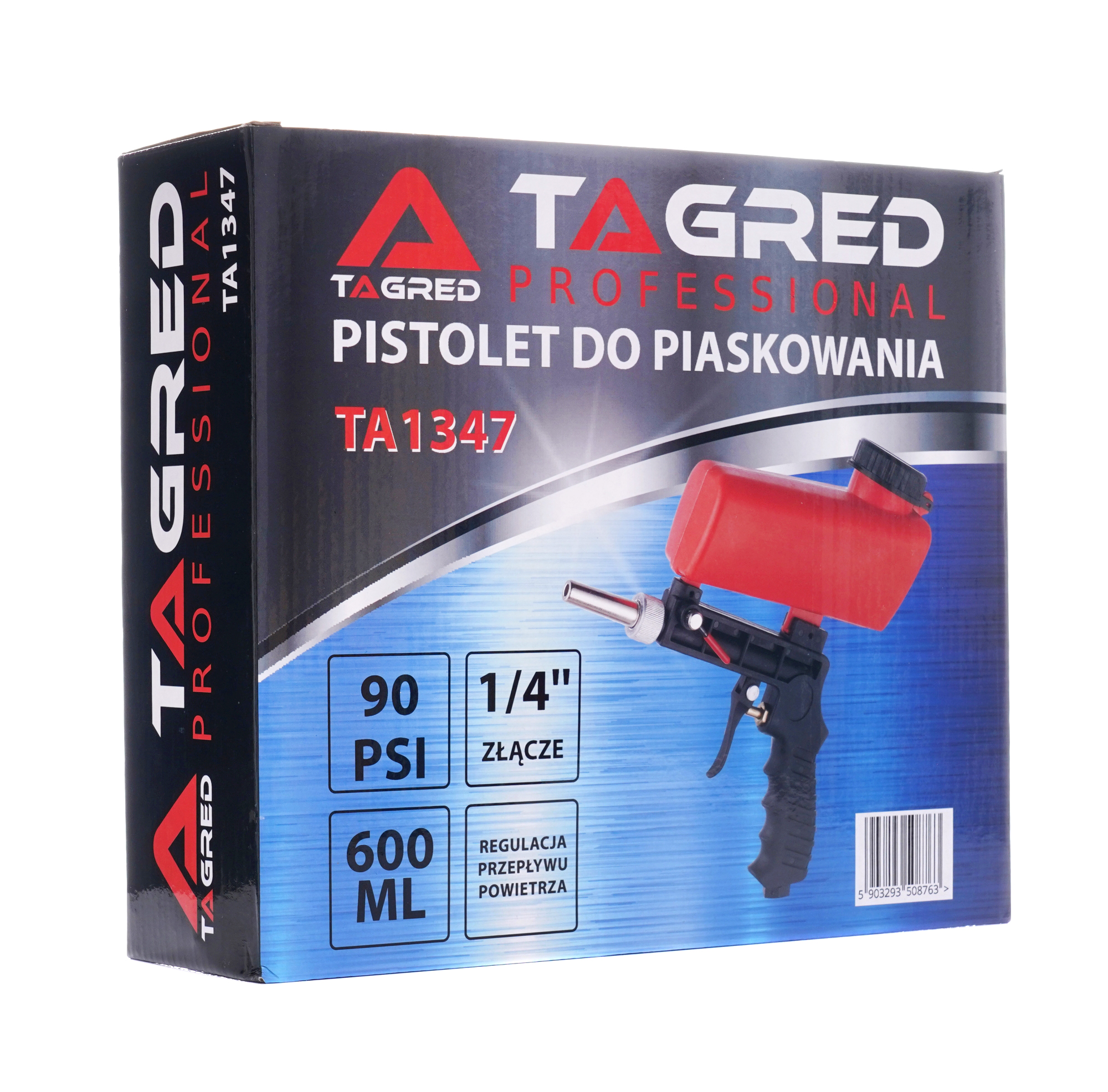 Pistole pro pískování, sodování s nádrží TA1347