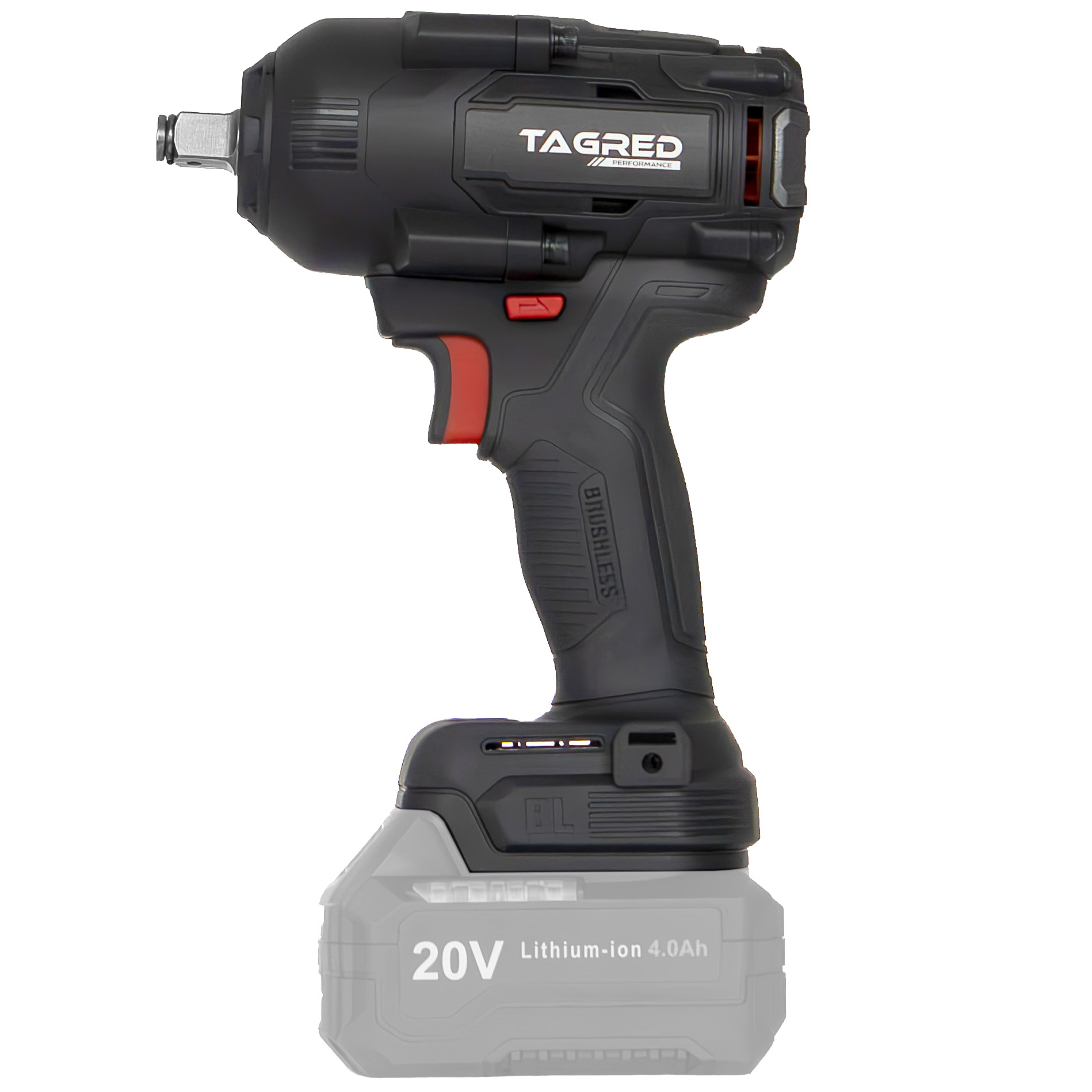 Akumulátorový rázový utahovák, bezuhlíkový TAGRED TA8035, 1000Nm na kola 1/2'' TA8035