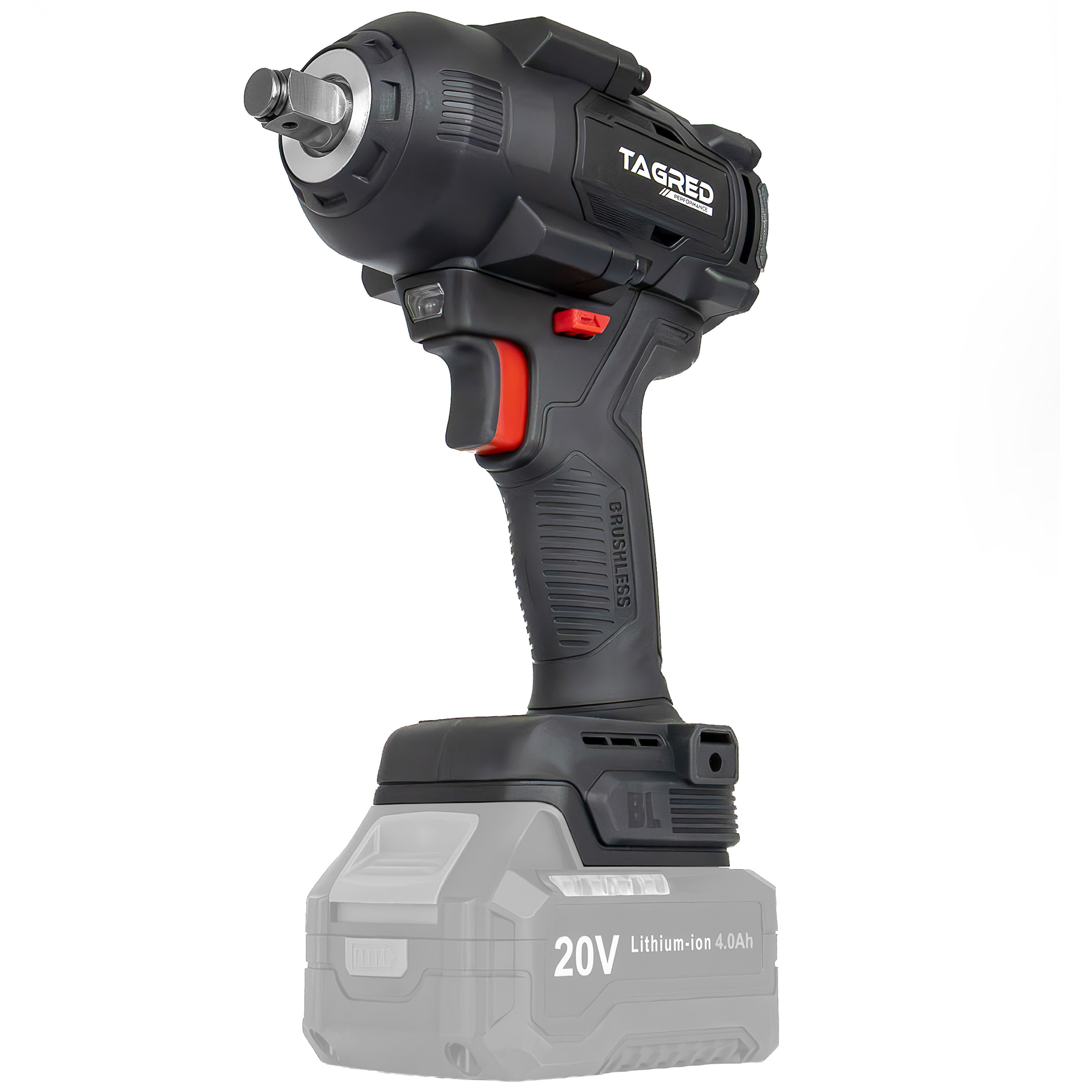 Akumulátorový rázový utahovák, bezuhlíkový TAGRED TA8035, 1000Nm na kola 1/2'' TA8035
