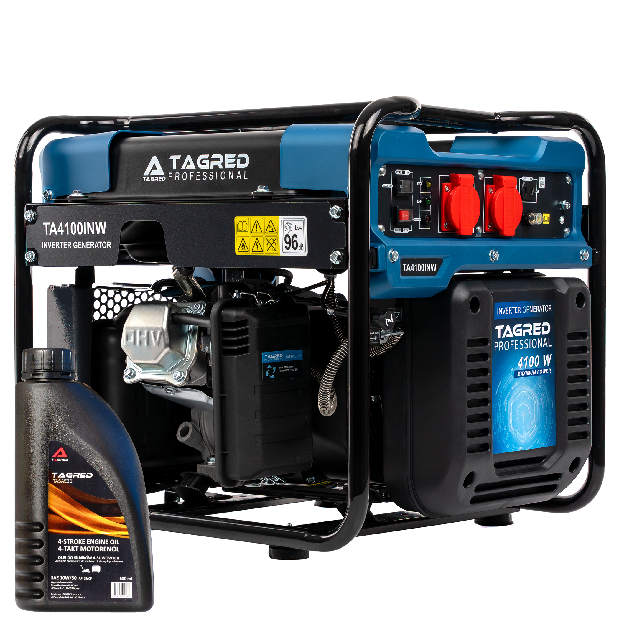 TAGRED 4100W 230V 7,5hp invertorový generátor