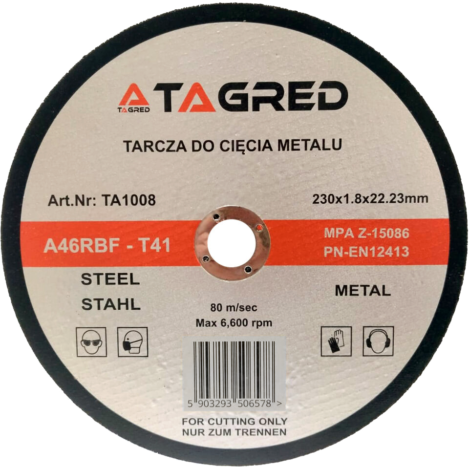 Kotouč na řezání kovu, oceli SLIM RBF 230x1.8 mm TA1008