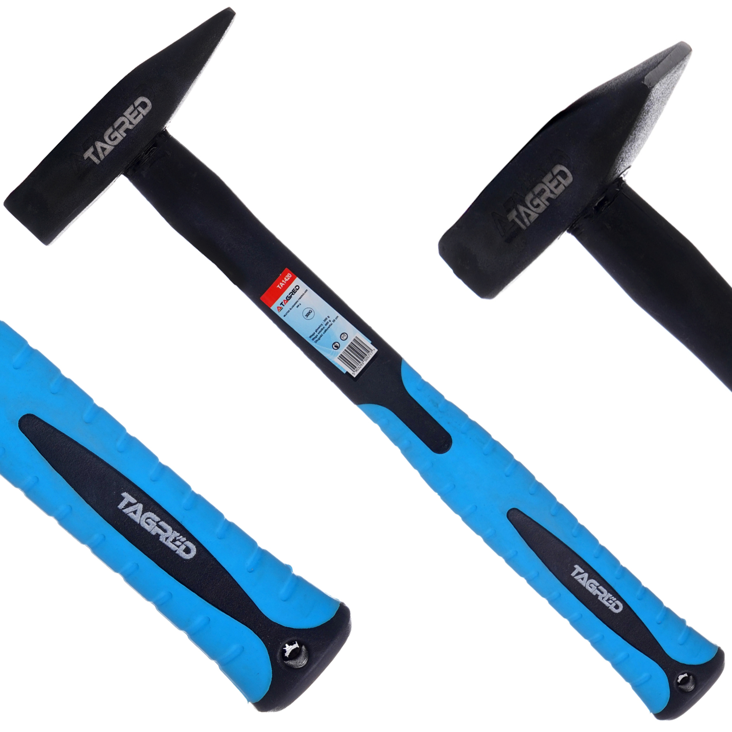 Kladivo zámečnické s rukojetí ze sklolaminátu Fiberglass 300g TA1420