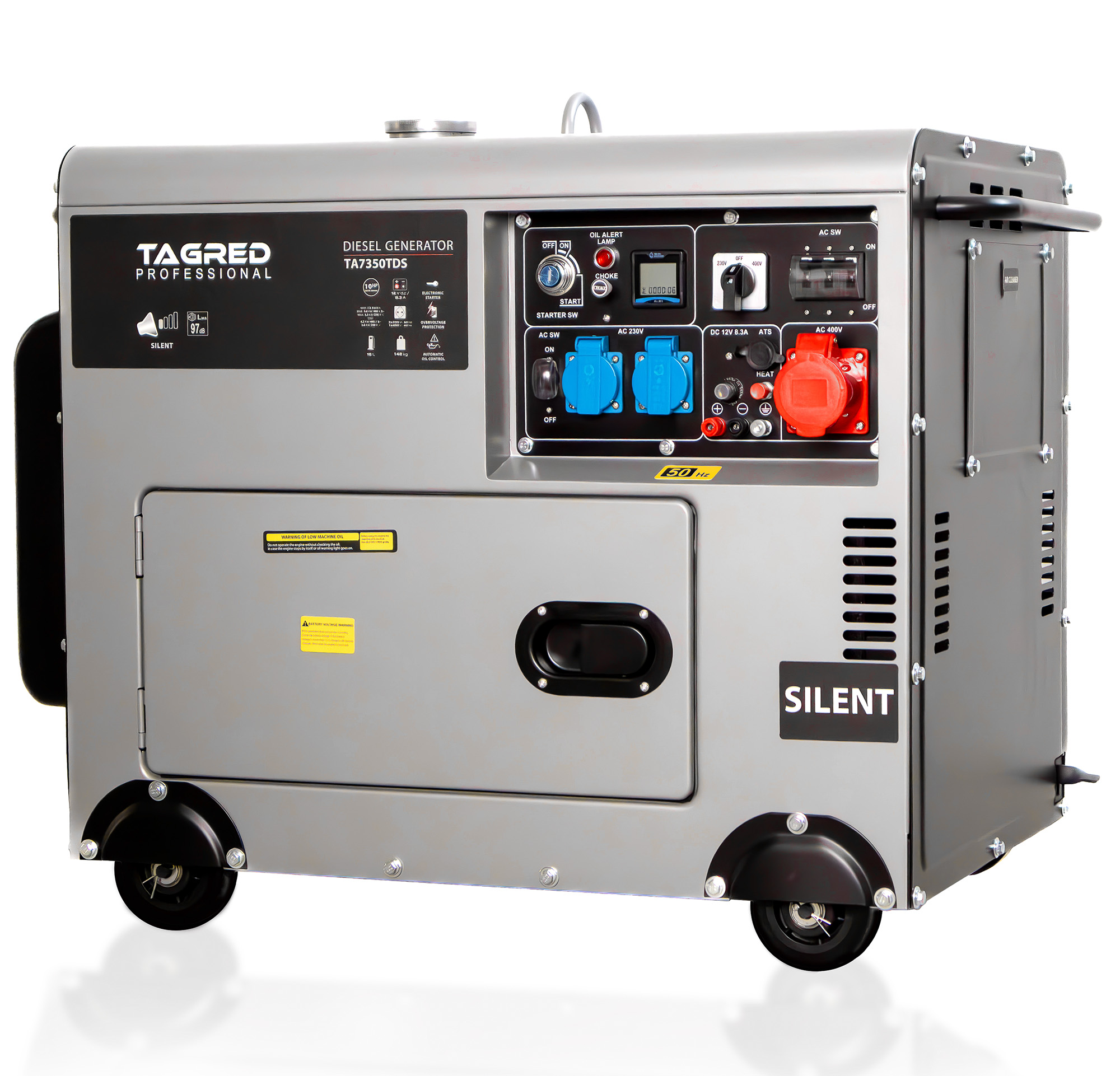 Elektrocentrála TAGRED Silent Diesel 7350W 230/400V 5000W AVR TA7350TDS