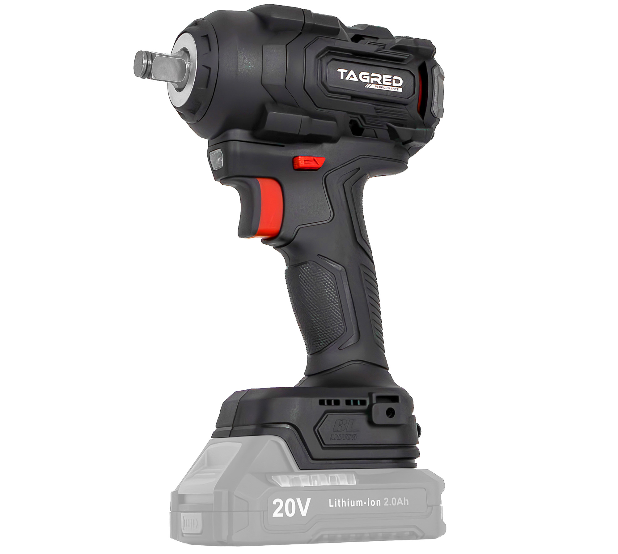 Akumulátorový rázový utahovák, bezuhlíkový TAGRED TA8024, 600Nm na kola 1/2'' TA8024