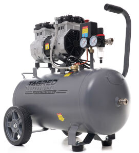 Kompresor bezolejowy dwutłokowy, sprężarka 50L TAGRED 1500W R2 10 BAR