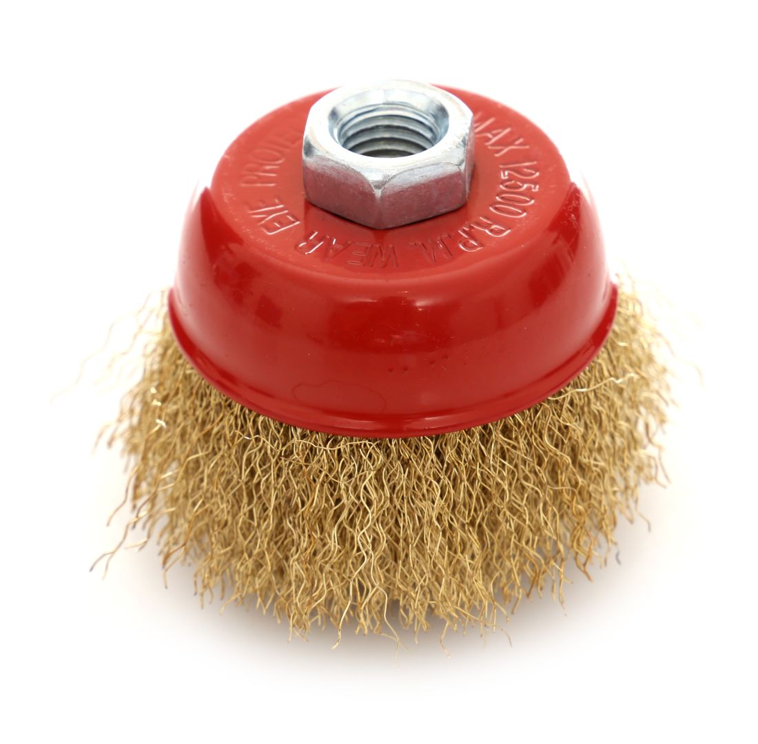 Mosazný drátěný kotoučový kartáč 75 mm M14 TA4013