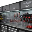 Meble garażowe, warsztatowe TAGRED regał, moduły do warsztatu garażu 400 cm, blat stal INOX 3D - 9