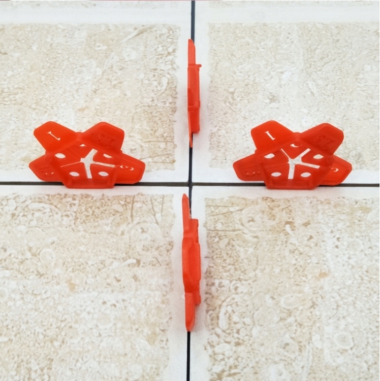 Systém pro pokládku dlaždic, 50 distančních křížků - hvězdiček, opakovaně použitelný TA4128