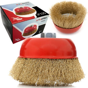 Дротова щітка з латунним покриттям, латунна передня частина 125 мм M14