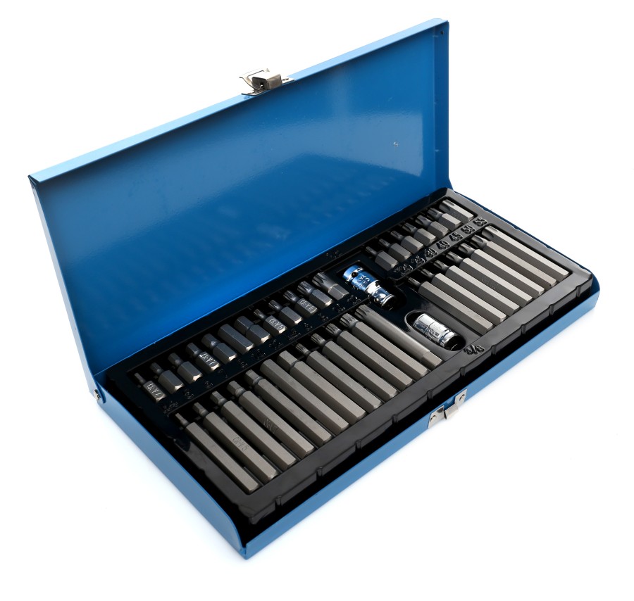 Bity, klíče torx, spline, imbus, sada 40ks. TA1205