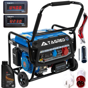 Agregat prądotwórczy 3500W TAGRED AVR 230/400V, mobilny