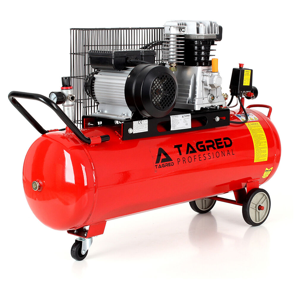 Kompresor olejowy, sprężarka TAGRED 100L 400V 2 tłoki separator
