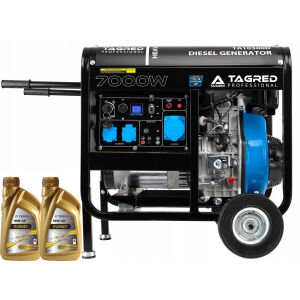 Agregat prądotwórczy Diesel TAGRED 7000W 3x230V gniazdo 32A, ATS, AVR, 2 olej