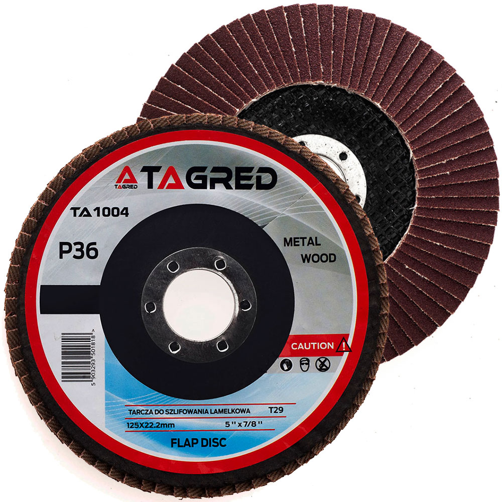 Lamelový brusný kotouč 125 mm/22,23 mm, zrnitost P36 TA1004