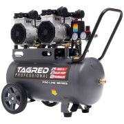 Kompresor bezolejowy, sprężarka TAGRED TA3386 10 BAR 50L 4 tłoki, mocny, cichy