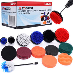 Щітки для чищення на свердло 1/4, викрутка, колодки, 23 шт.