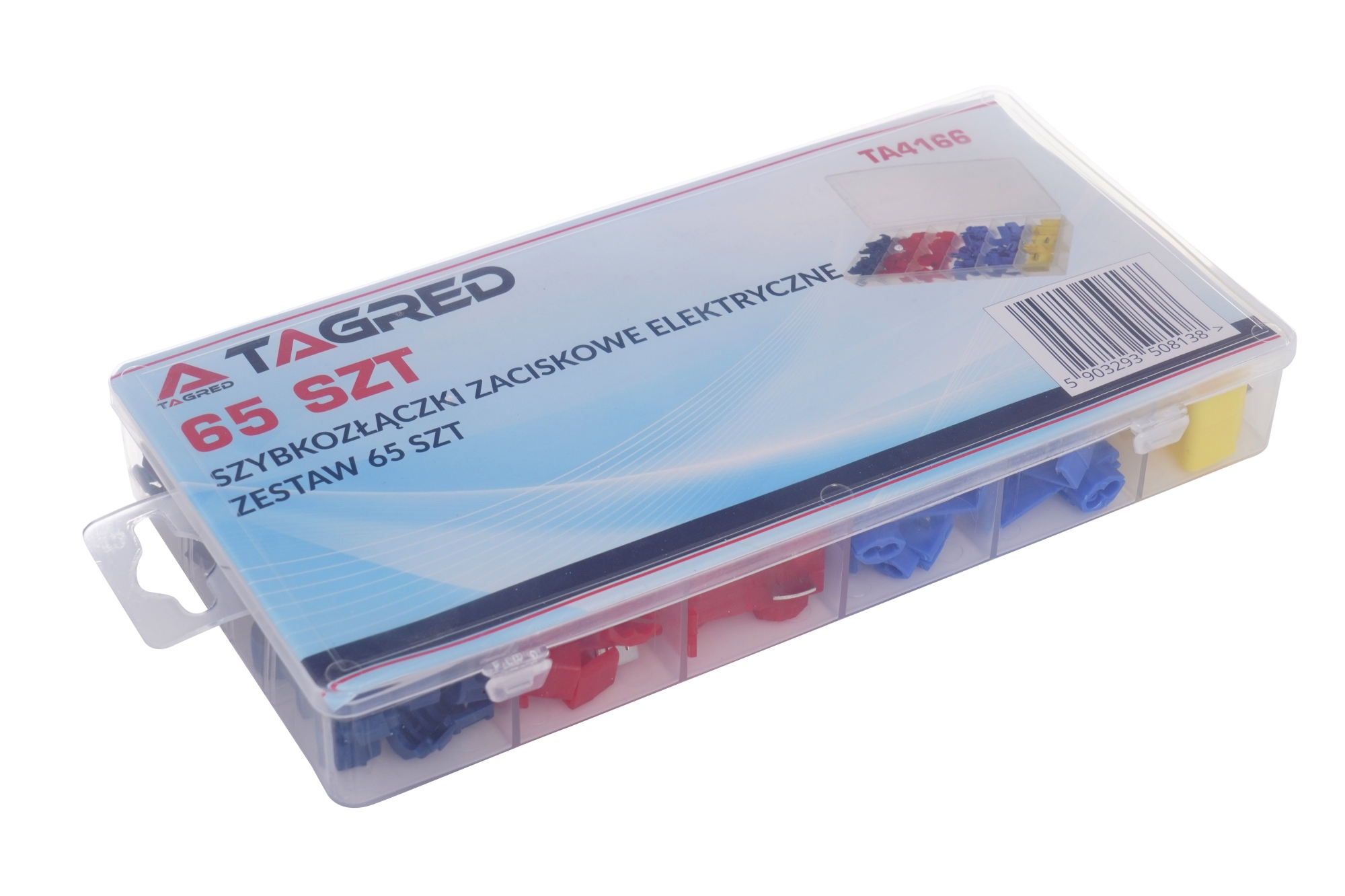 Svorkovnice, rychlospojky automobilové elektrické, sada 65 kusů, 0,5 - 6,0 mm TA4166