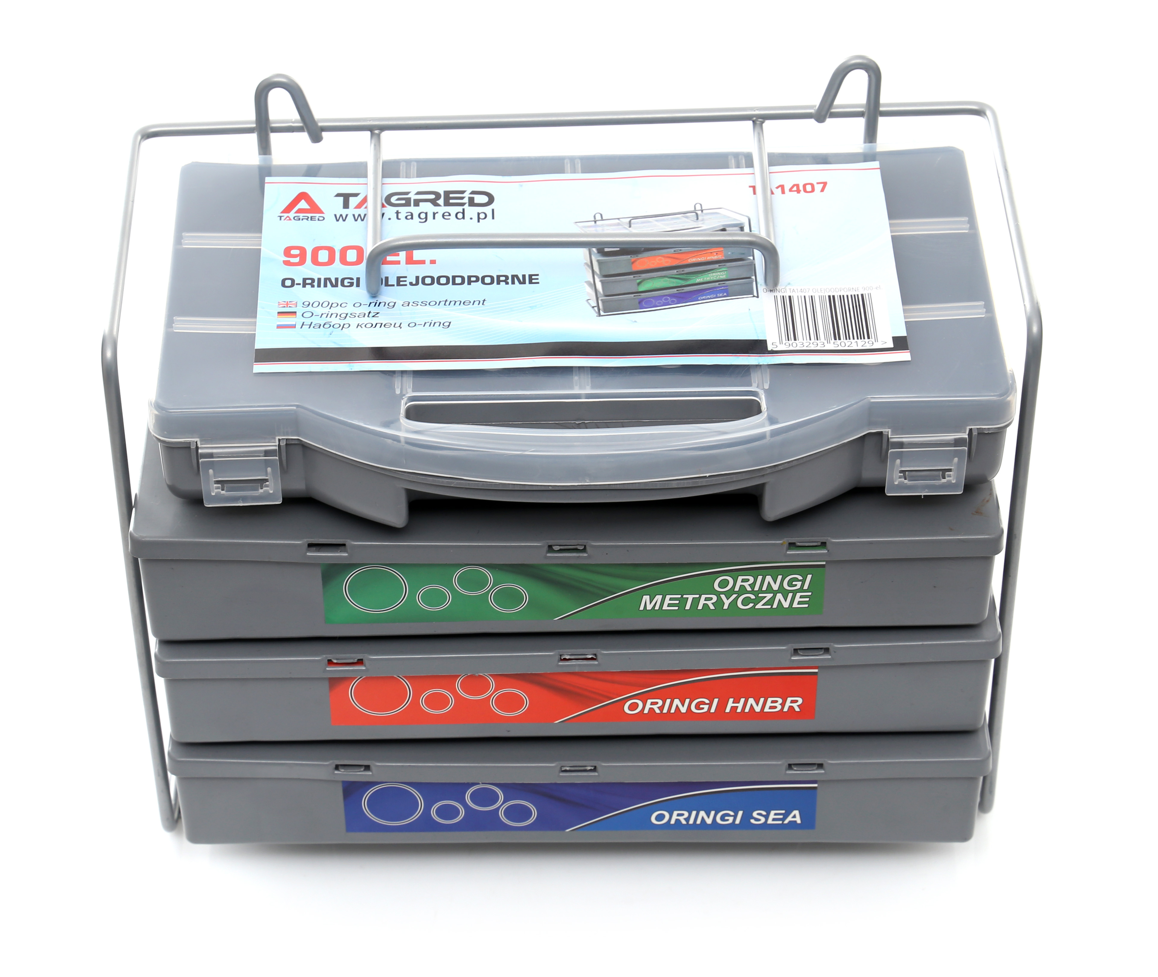 O-kroužky metrické, HNBR, těsnění gumičky 900 ks třídič TA1407