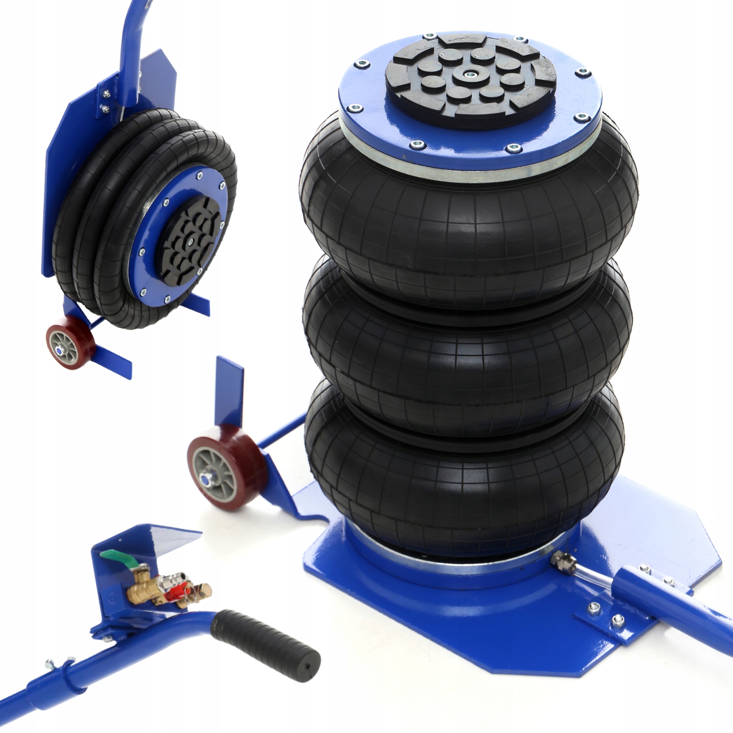 Pneumatický poduškový zvedák, polštář Bałwanek 3,5T plus guma TA256