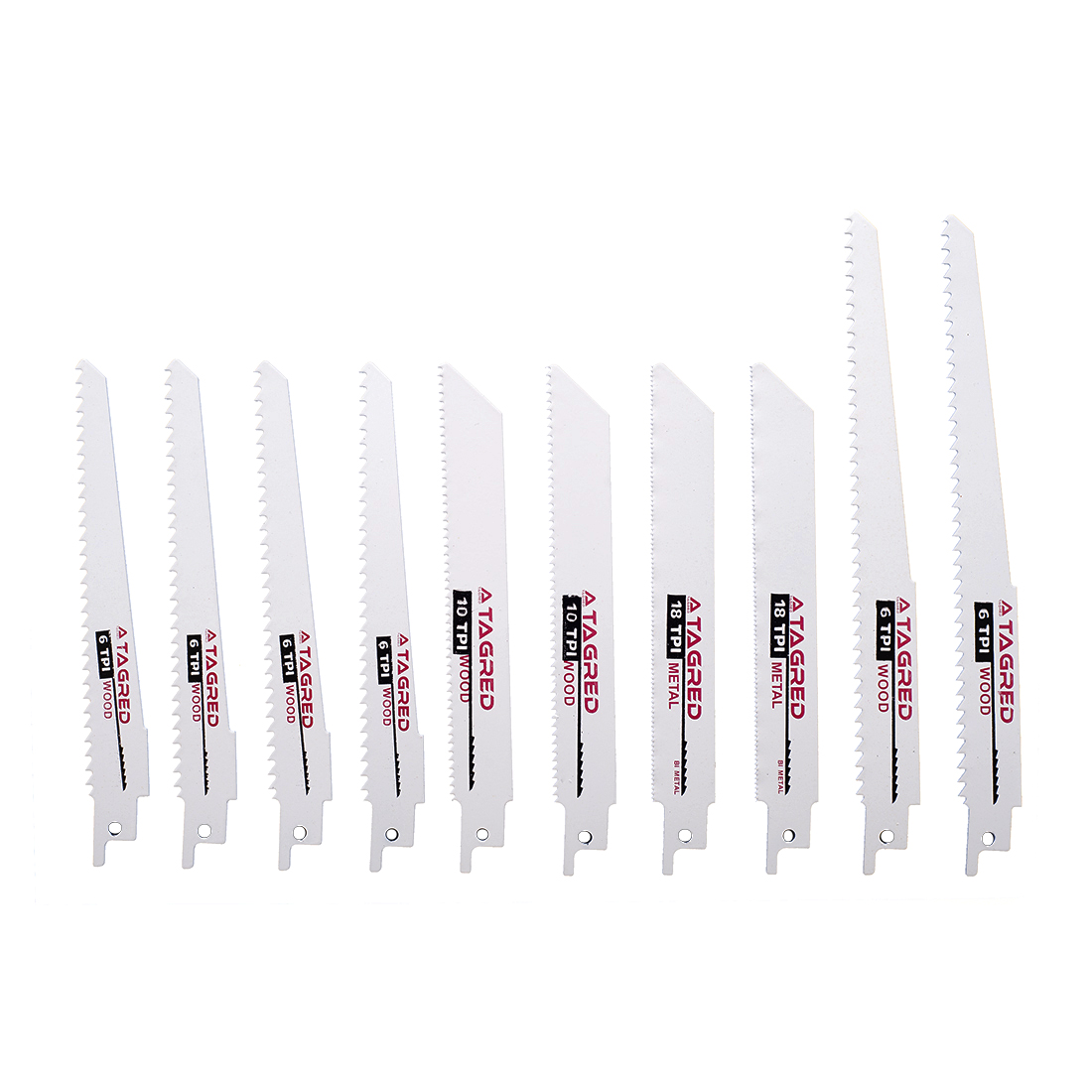 Sada pilových listů, pilový list do šavlové pily, ocaska 10 kusů TA1057